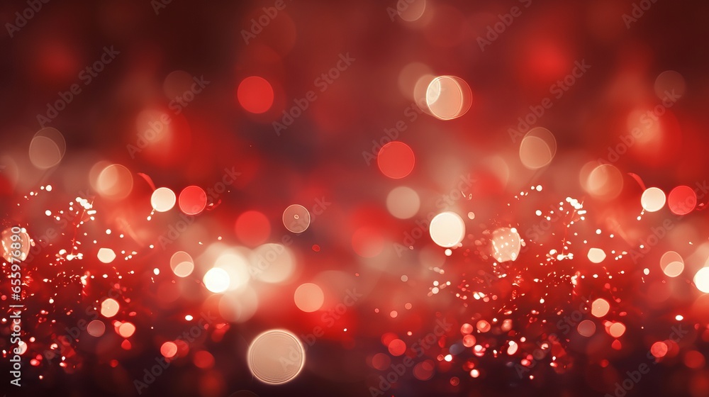 Abstract red bokeh background for festive and romantic occasions Abstract red bokeh background for festive and romantic occasions