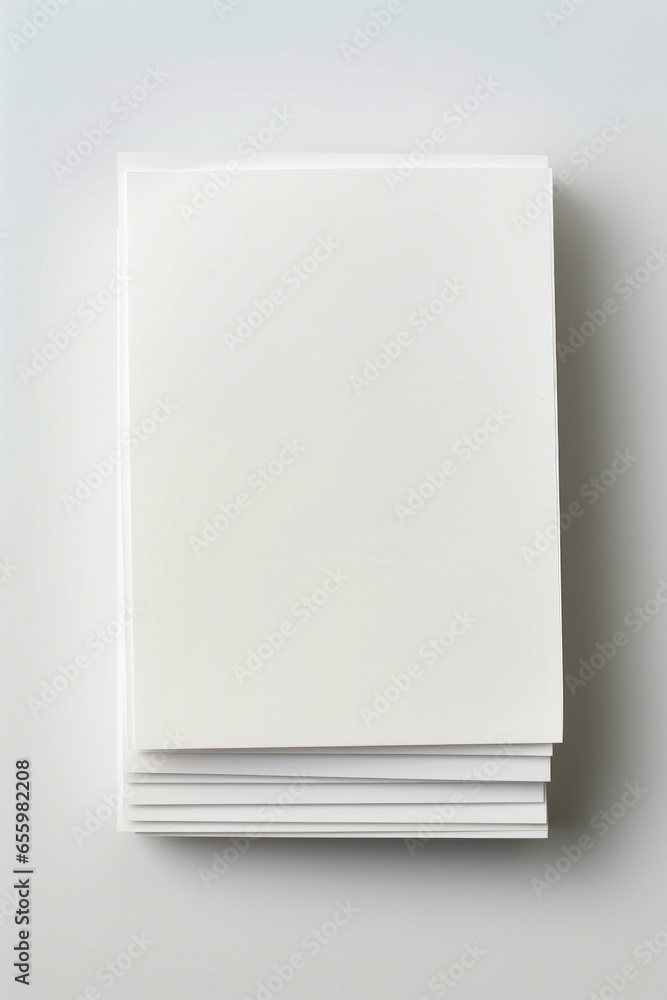 Stack of white cards sitting on top of each other. Stack of white cards sitting on top of each other.