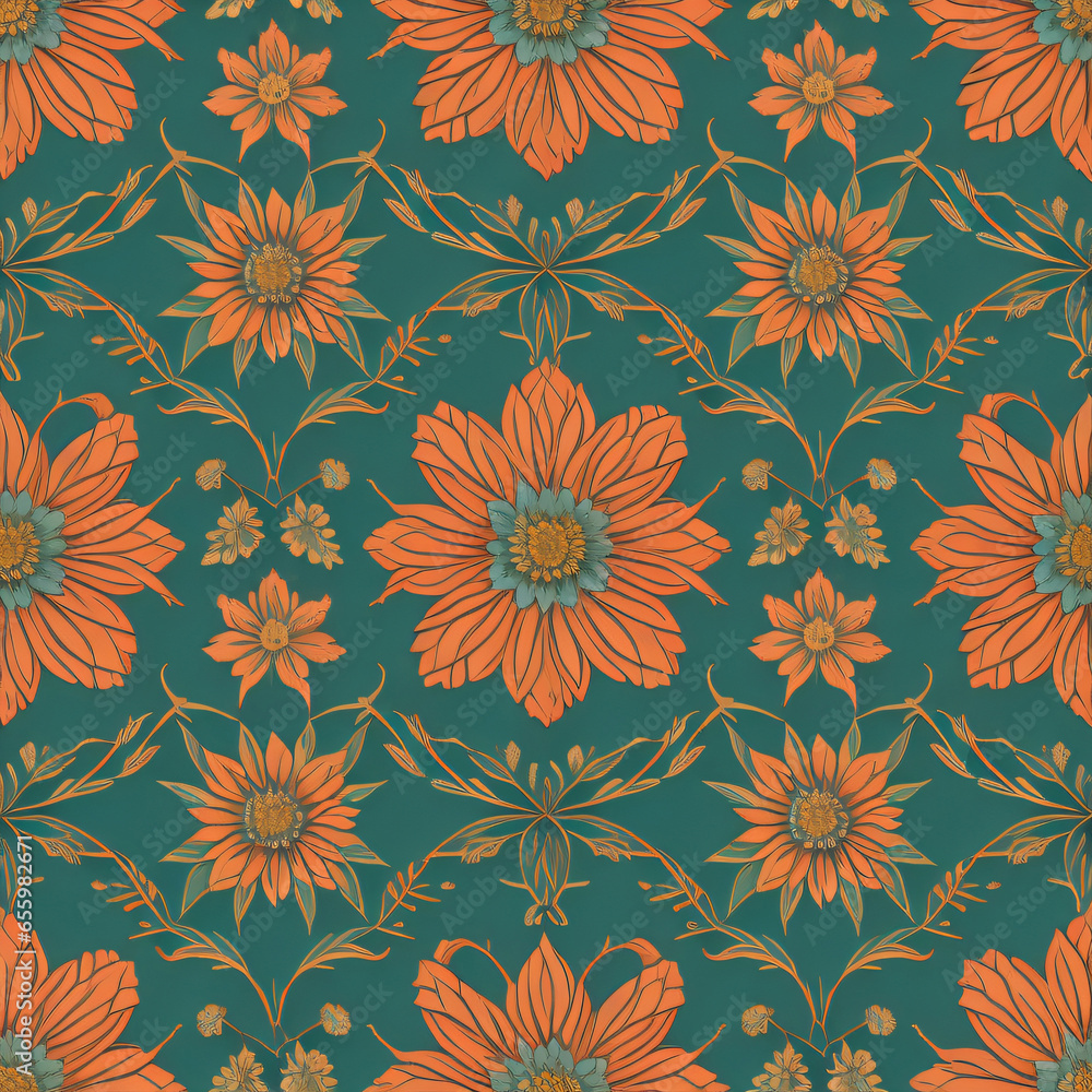seamless colorful patterns, pattern with flowers and roses, floral pattern