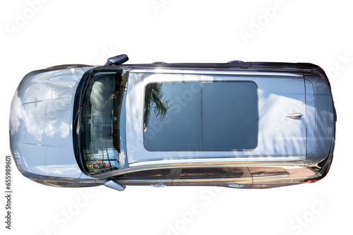 Obraz na płótnie Modern gray SUV car roof