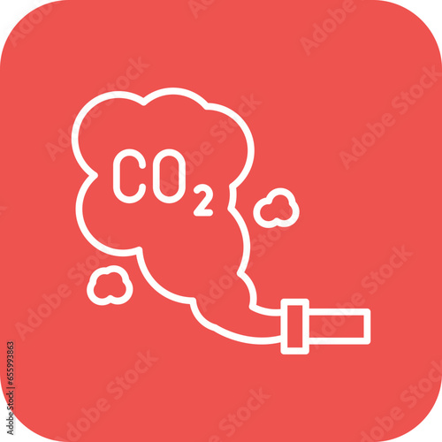 Carbon dioxide Icon