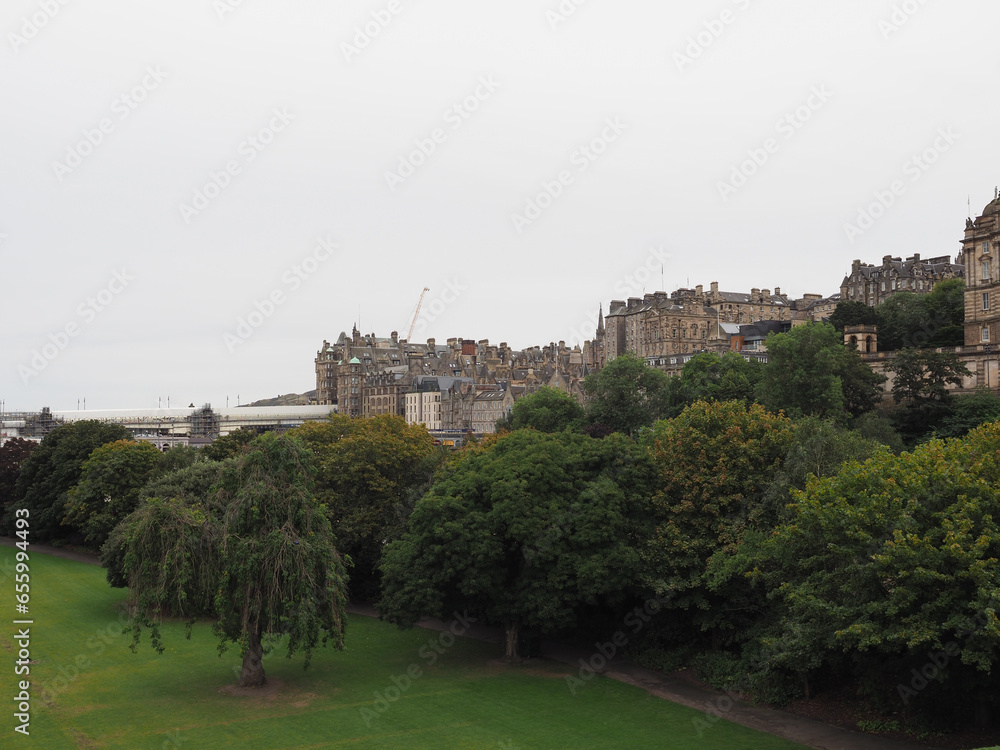 Fototapeta premium Mound hill in Edinburgh