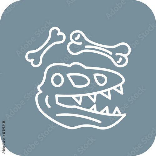 Dinosaur Fossil Icon