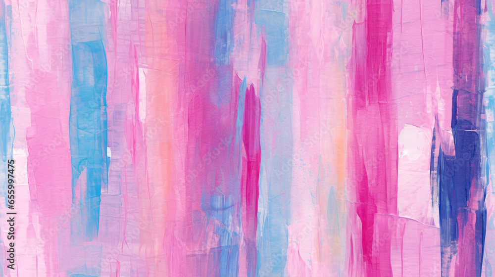 An abstract watercolor painting featuring a captivating pink stripes pattern. Seamless.. - obrazy, fototapety, plakaty 