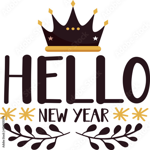 Happy New Year SVG Design