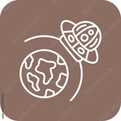 UFO Earth Icon