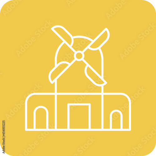 Kinderdijk Windmills Icon