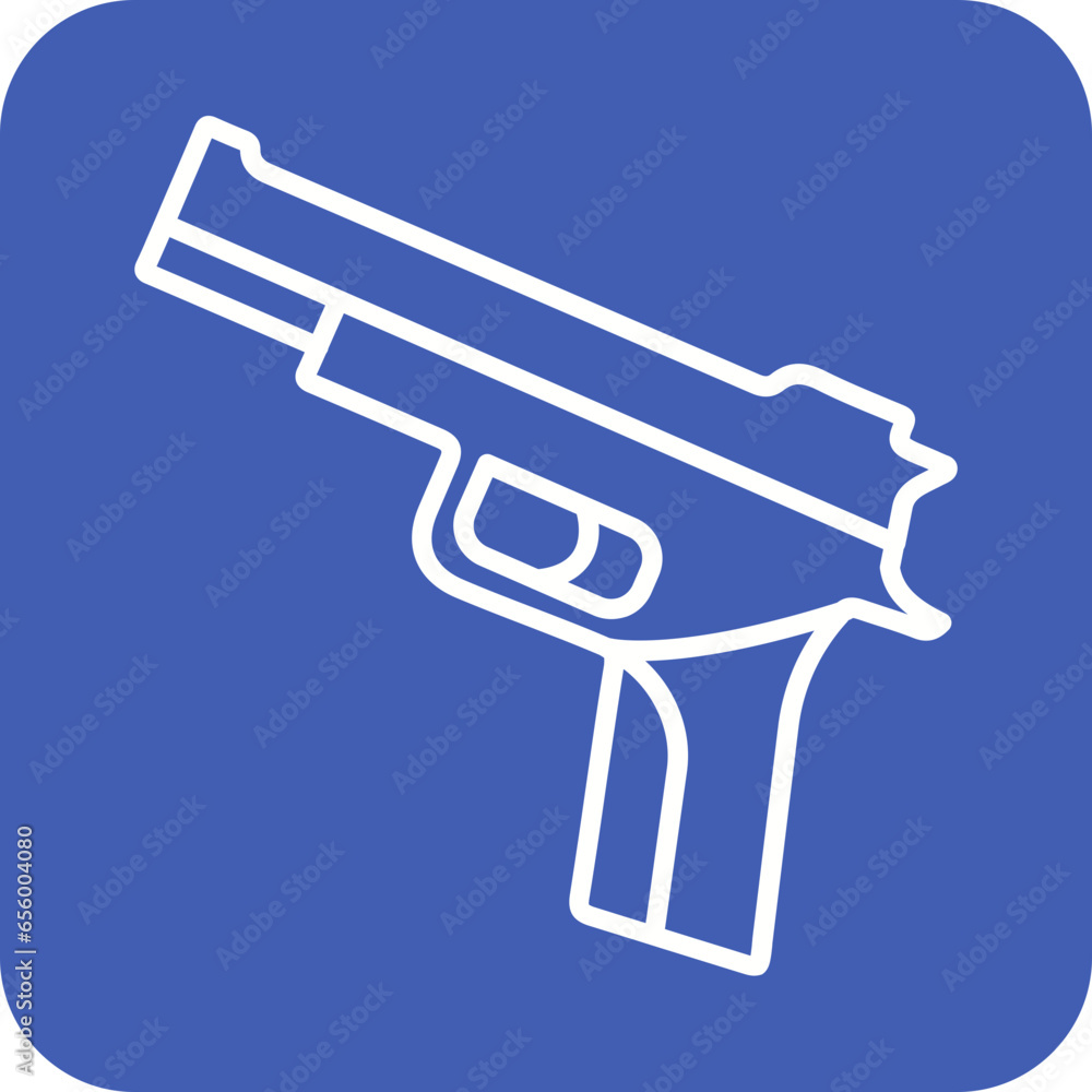 Police Gun Icon Police Gun Icon