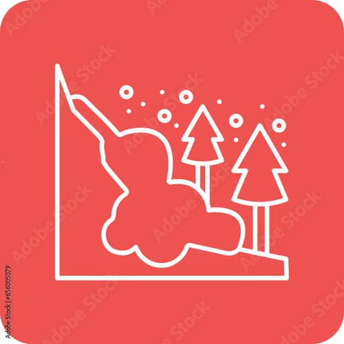 Snow Avalanche Icon