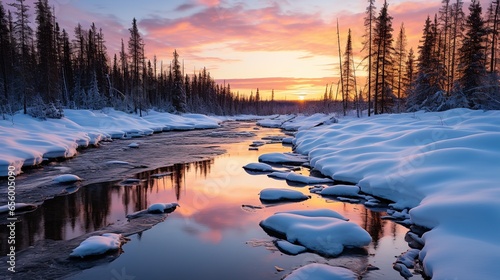 A beautiful environment of the world during Winter