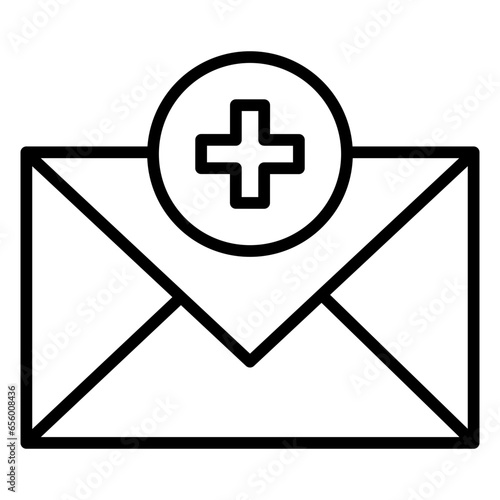 Outline Medical Mail icon