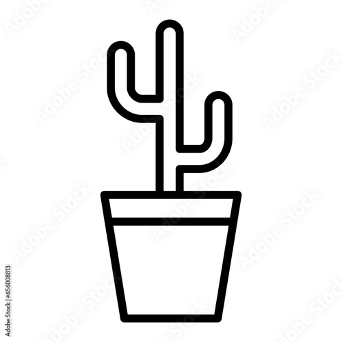Outline Pot Plant icon
