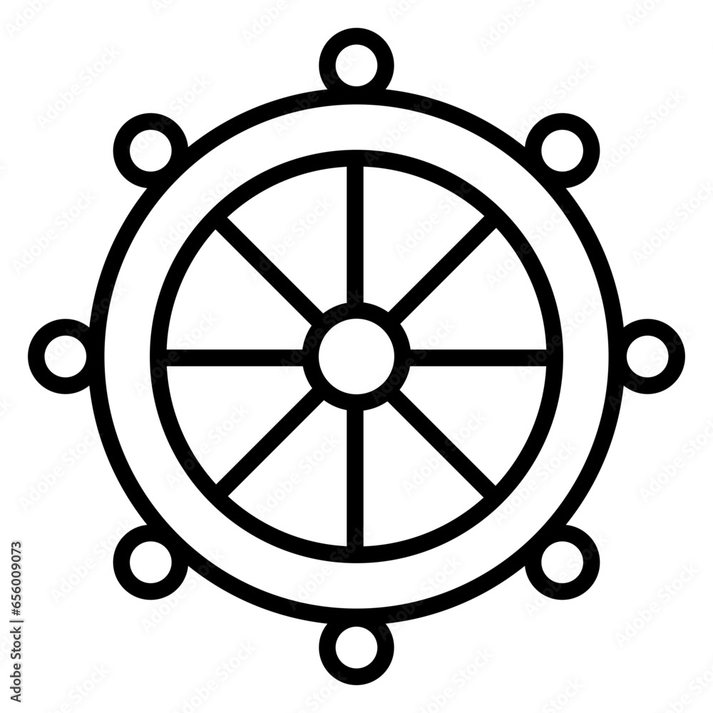Outline Ship Nautica icon