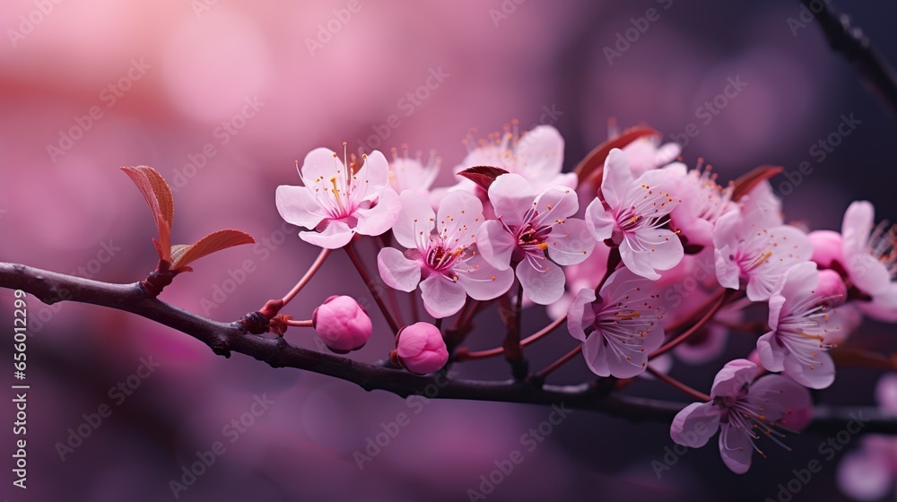 Botanical Elegance: Macro Pink Flower Photography Wallpaper