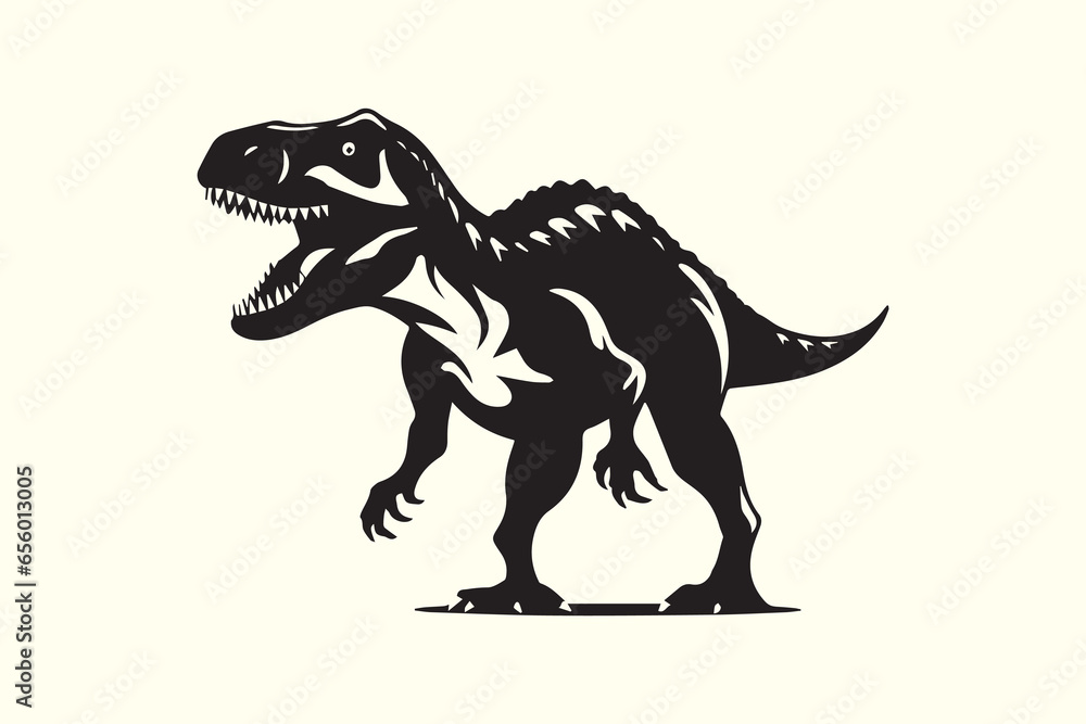 Dinosaur T-Rex Silhouette character vector illustration clip art Dinosaur T-Rex Silhouette character vector illustration clip art