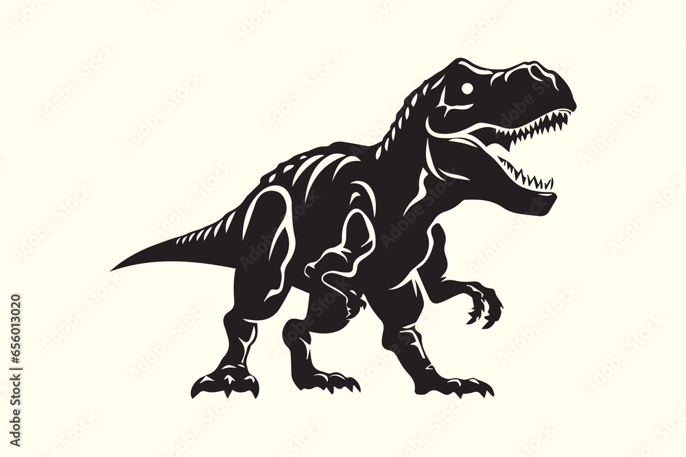 Dinosaur T-Rex Silhouette character vector illustration clip art Dinosaur T-Rex Silhouette character vector illustration clip art
