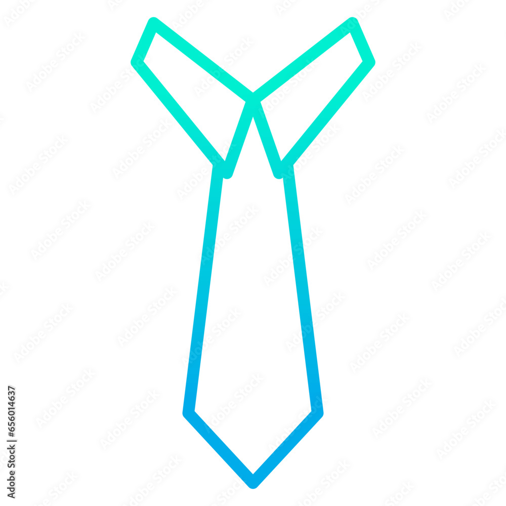 Outline gradient Tie icon Outline gradient Tie icon