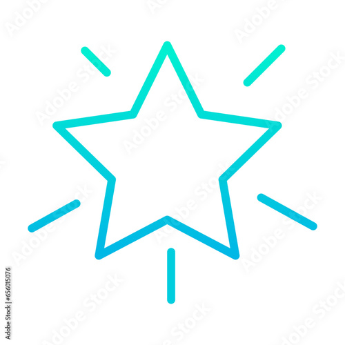 Outline gradient Star icon