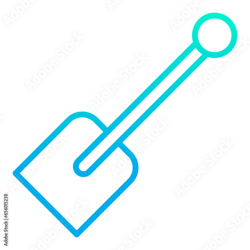 Outline gradient Paddle icon