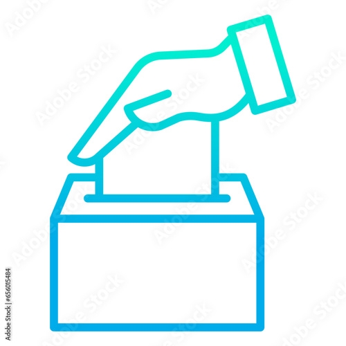 Outline gradient Elect icon