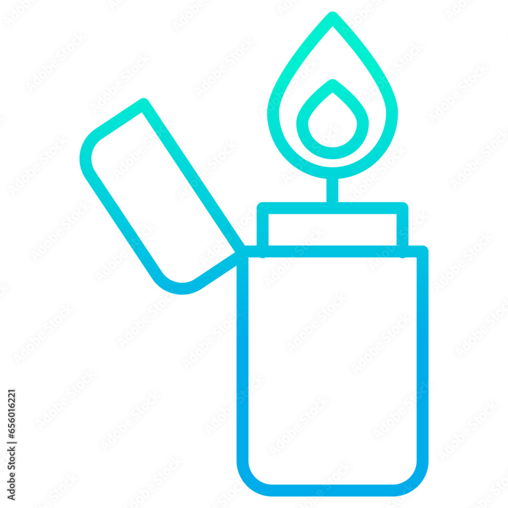 Outline gradient Lighter icon Outline gradient Lighter icon