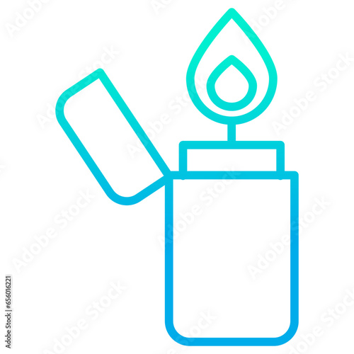 Outline gradient Lighter icon