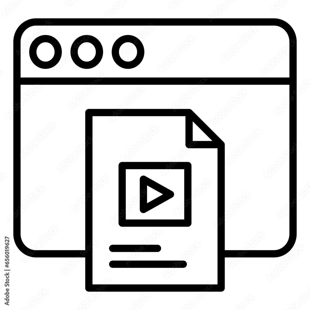 Outline Web Courses icon Outline Web Courses icon