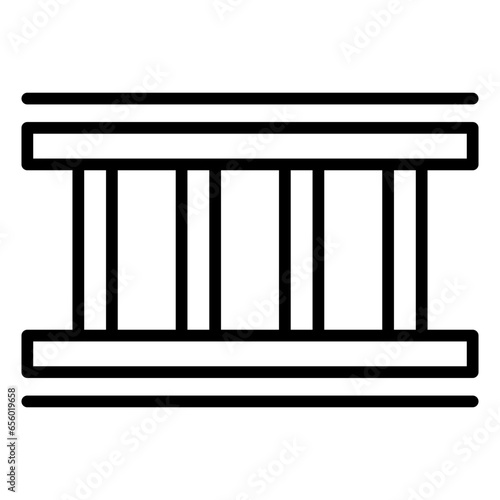 Outline Railway Rails icon
