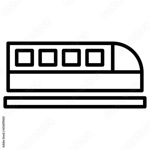 Outline Speed train icon