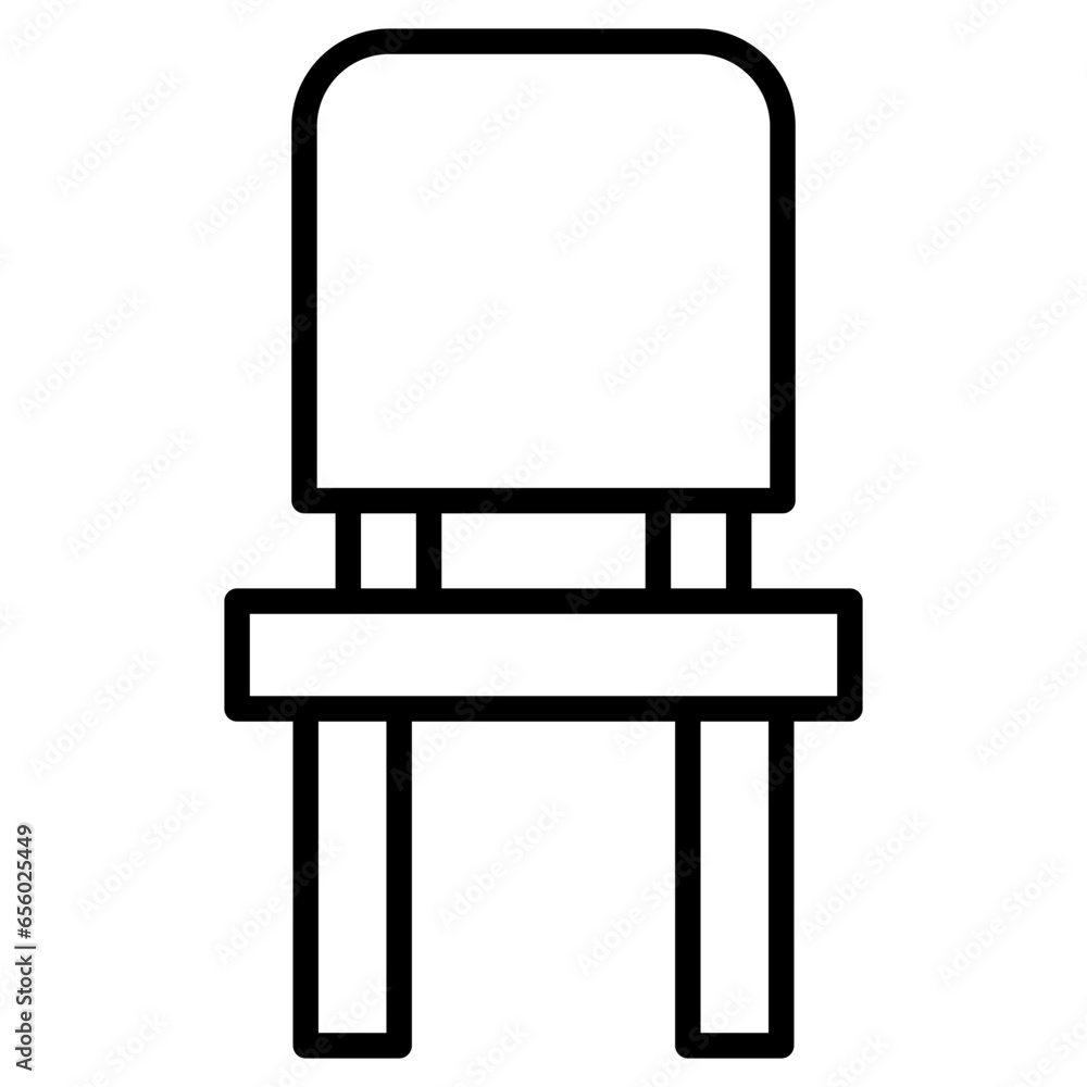 Outline Chair icon Outline Chair icon