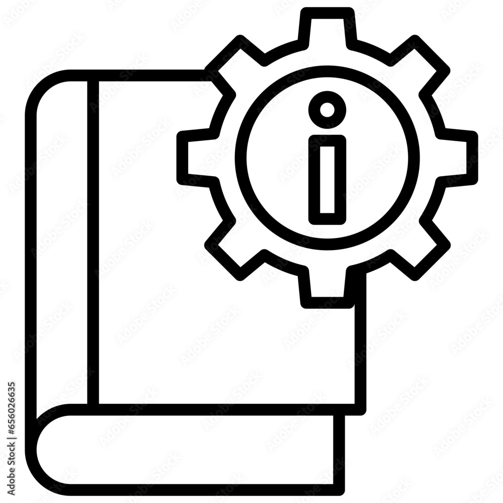 Outline Info book icon Outline Info book icon