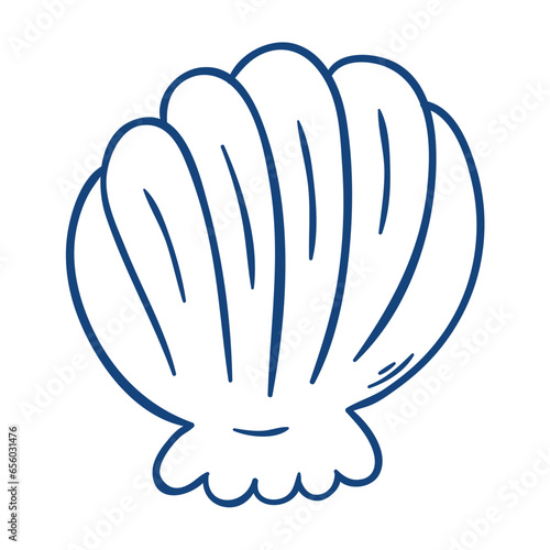 shellfish. Hand drawn vector illustration