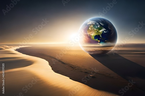 earth on the beach