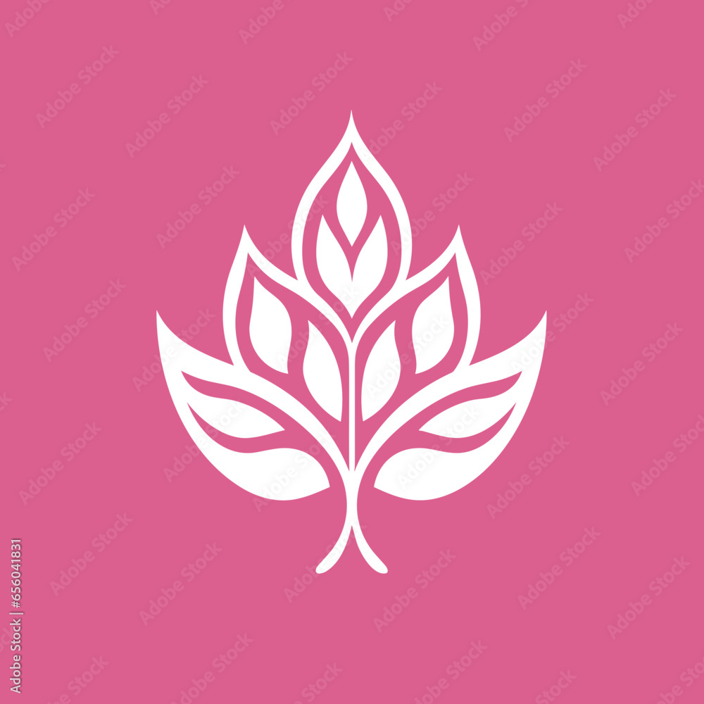 A pink logo design vector art A pink logo design vector art
