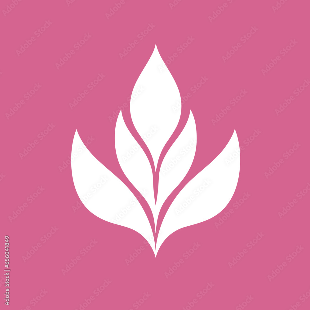 A pink logo design vector art A pink logo design vector art
