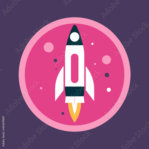 A pink logo design vector art