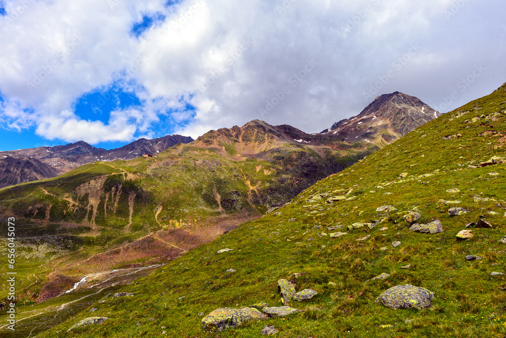 Die Ötztaler Alpen in Tirol, Österreich Die Ötztaler Alpen in Tirol, Österreich