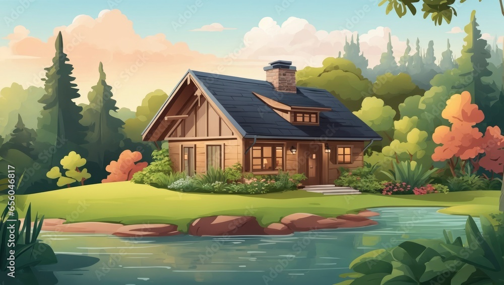 Cozy Small House Nestled in Lush Surroundings Cozy Small House Nestled in Lush Surroundings