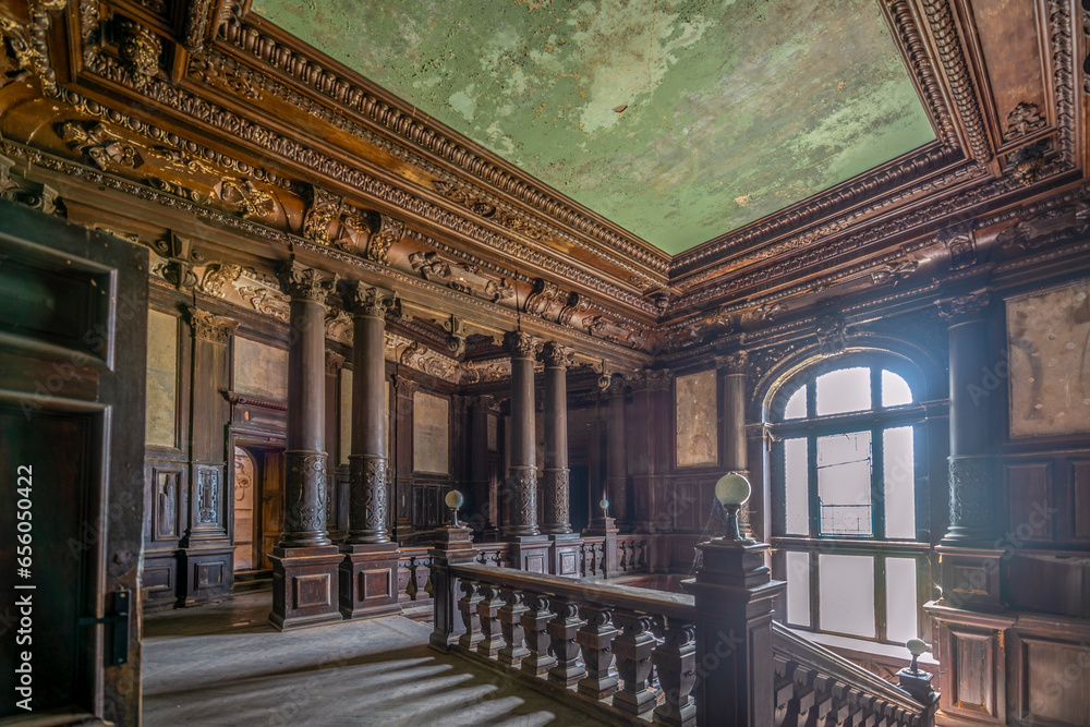 Haunted Abandoned Baroque-Classical Palace: A Spine-Tingling Tale of Eerie Elegance and Ghostly Grandeur