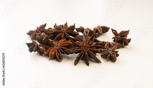 Star anise. Spice used in cooking.