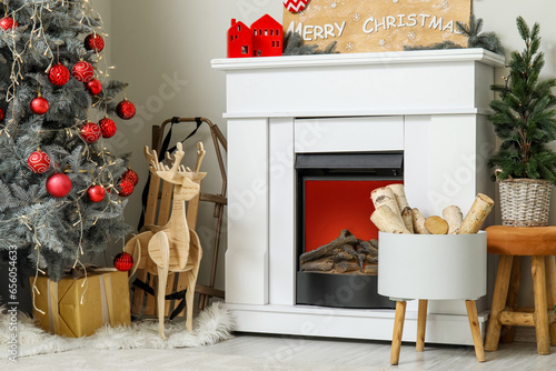 Cozy christmas living room ...