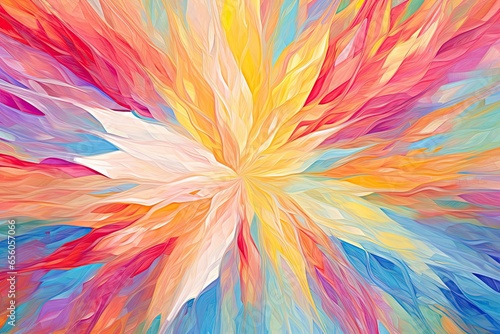 Lively Burst of Vibrant Colors: Exploring an Abstract Colorful Background in Digital Artworks, generative AI © Michael