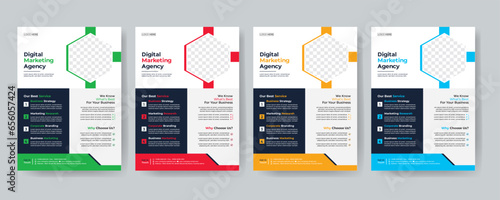 Modern Creative Corporate business, digital marketing agency flyer Brochure design, cover modern layout, annual report, poster, flyer in A4 template