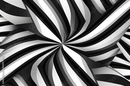 Wallpaper Mural Dynamic and Hypnotizing: Visualize an Op Art Piece with Monochromatic Geometric Patterns on an Abstract Design Background in a Digital Art Style, generative AI Torontodigital.ca