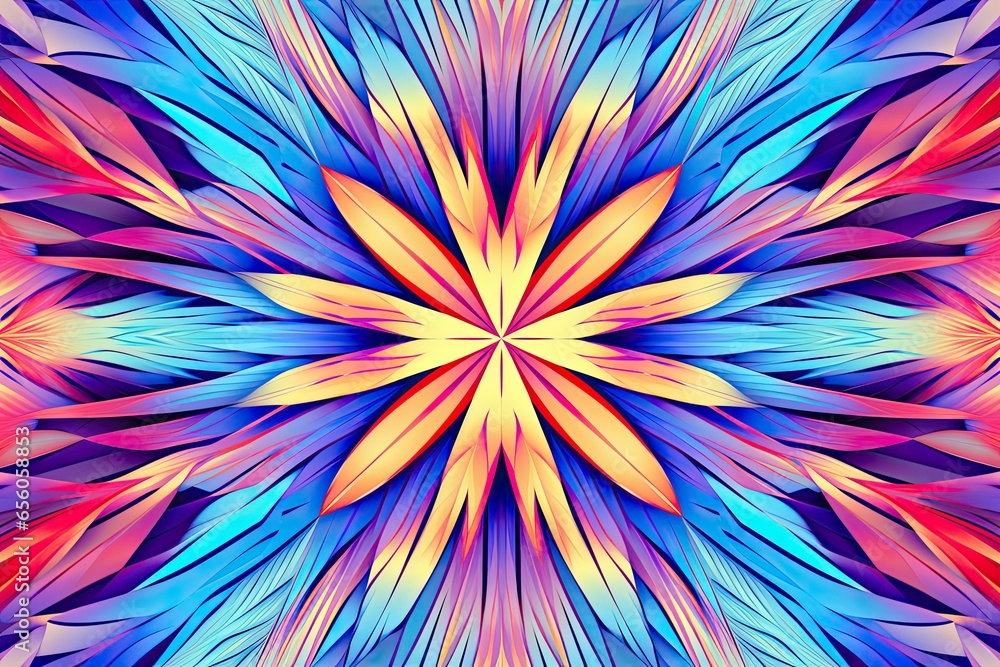 Obraz premium Intricate Abstract Patterns: Mesmerizing Optical Illusion Background, generative AI