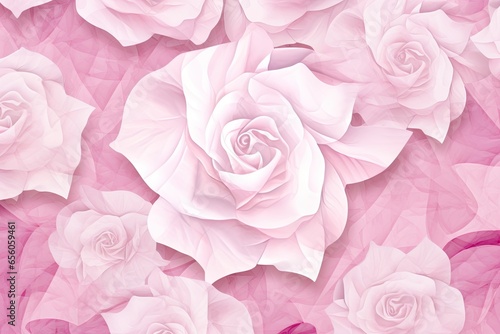 Abstract Rose Quartz Pink Background: A Digital Artwork of Gentle and Loving Patterns, generative AI