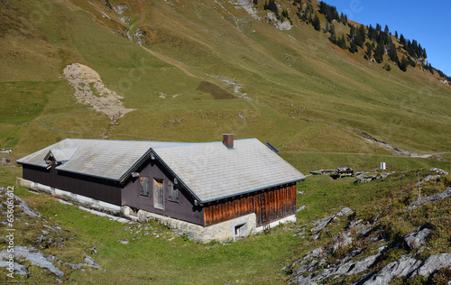 Auf der Alp Gitschenen / Alp Geissboden im Isental, Kanton Uri, Schweiz photo