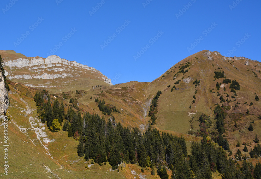 Φωτογραφία Gebirgslandschaft auf der Alp Gitschenen / Alp Geissboden im Isental, Kanton Uri