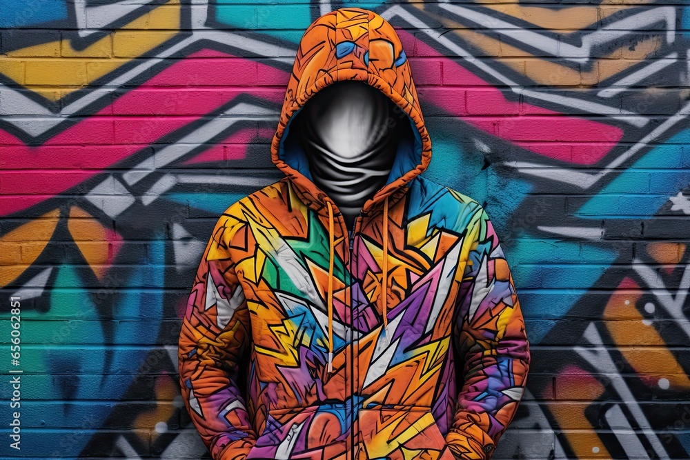 Dynamically Vibrant: Street Art Drawing Unleashes Creative Rebellion, generative AI