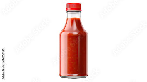Ketchup, tomato sauce isolated on a white or transparent background 